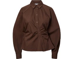 Pieces Blouse Pcelodie L/s Shirt Wvn 17167767 Chicory Coffee Dames Maat - S