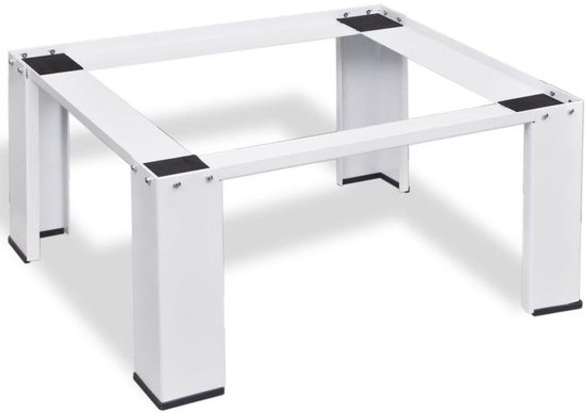 Wasmachine Onderstel - Apparaat Verhoger - Comfortabel Wassen - Stabiele Stalen Constructie - 63 x 54 x 31 cm - Wit