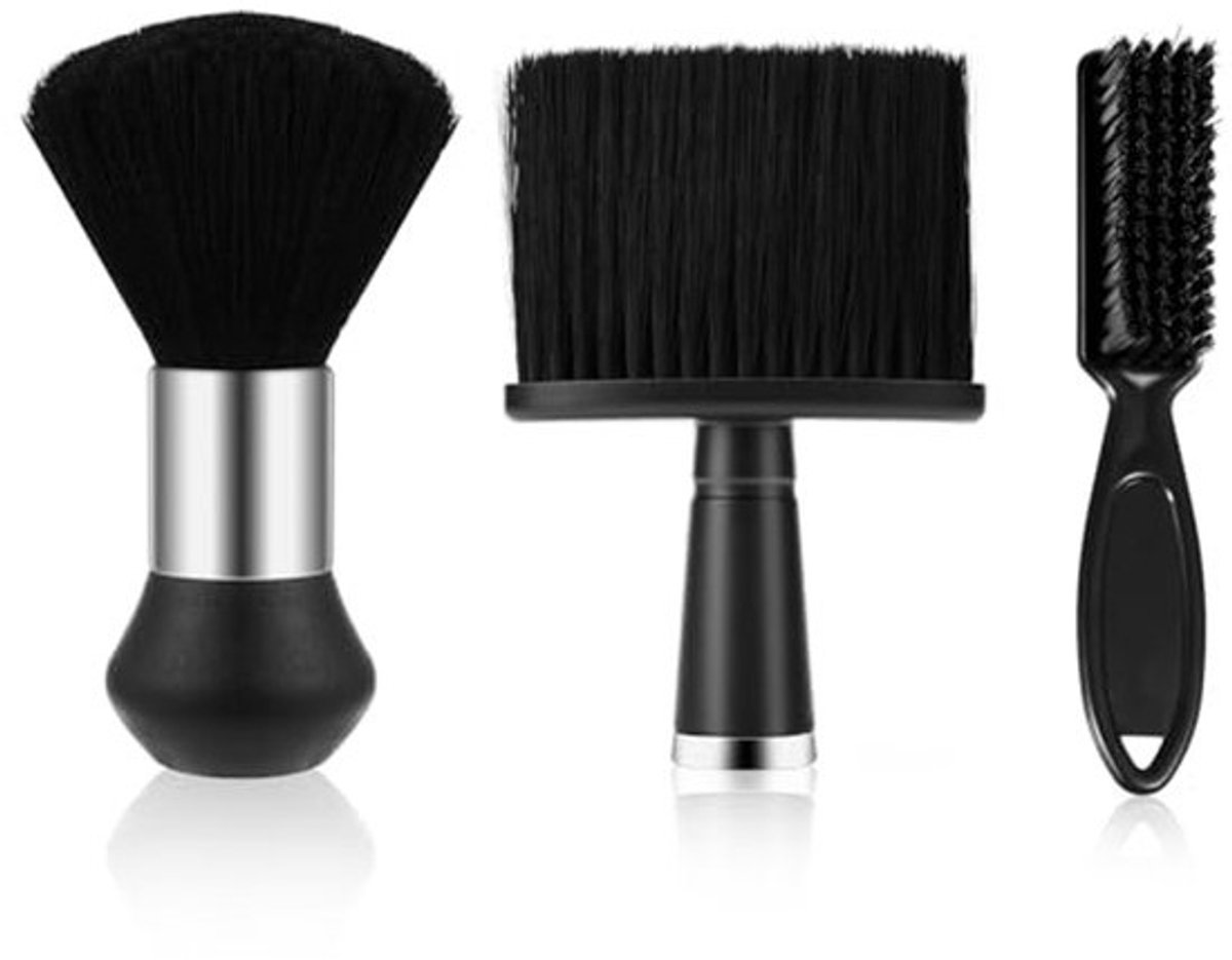 Professionele Nekdoeken en Kappersborstels voor Haarstyling - 3 Stuks