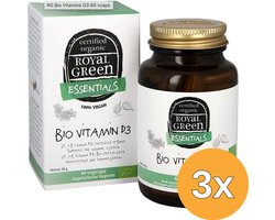 Royal Green 3x Bio Vitamine D3 25mcg (60 vega capsules)