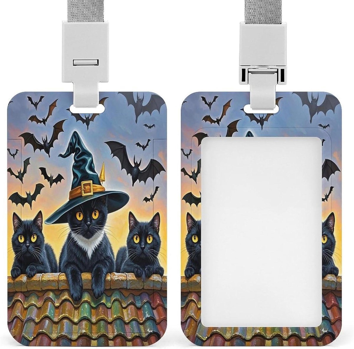 Badgehouder Kat - Naamkaart Houder - Kantoor Organisatie - Ontsnappingskoord - 35 x 22 inch - Stijl