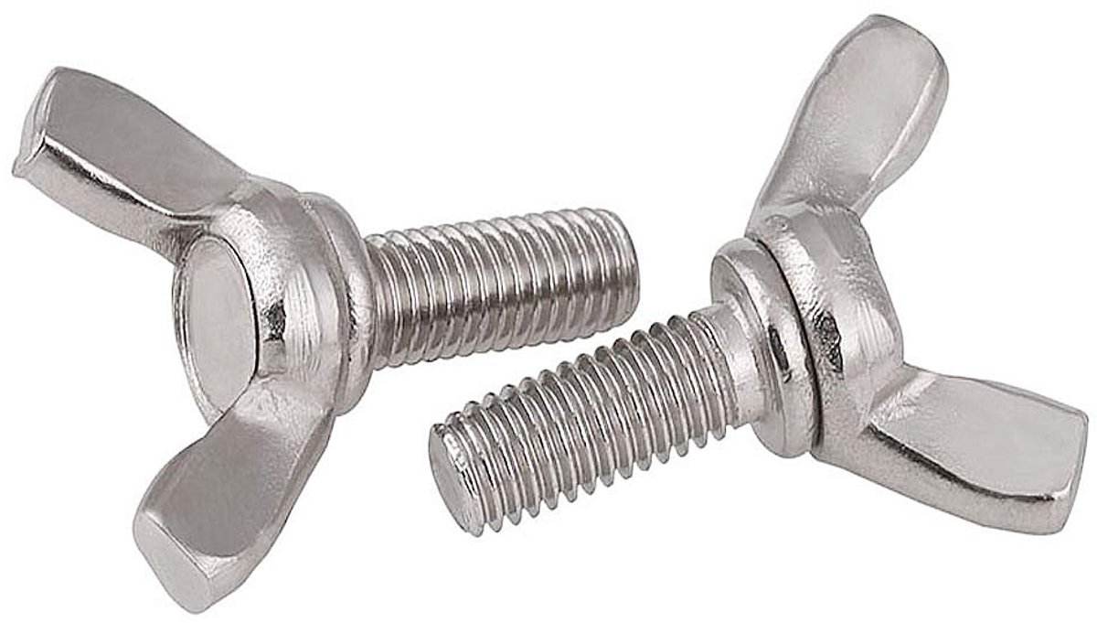 Dailygoods - 5 Stuks Vleugelmoeren, M4×30mm