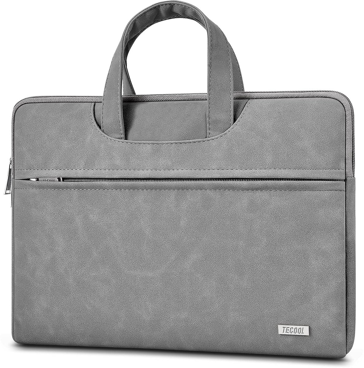 Dailygoods - 13-14 Inch Waterbestendige Laptoptas met Handvat - Grijs