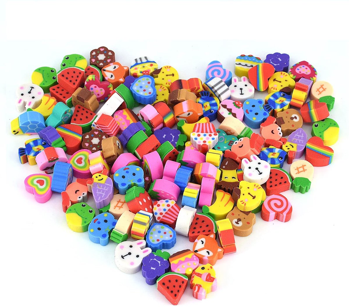 Dailygoods - 150 Mini Dieren Gum voor Kinderen