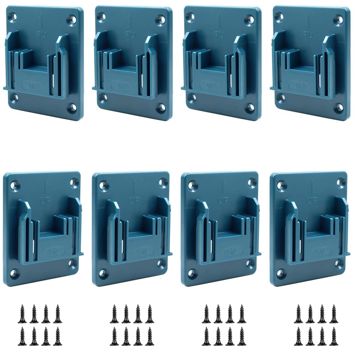 Dailygoods - Set van 8 Wandmontage Toolhouders - Voor een Opgeruimde Werkplek