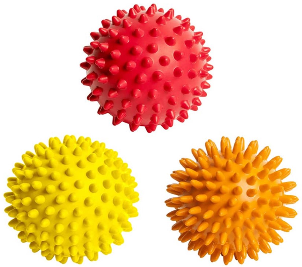Dailygoods - Spiky Massage Ballen - Voet Massager - Ontspanning - 7.5CM - Spieren Weefsel - Perfect voor Yoga en Sport - Kleur Willekeurig