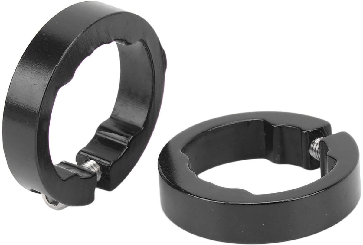 Dailygoods - Fietsgrepen Klemringen Vergrendelen - Aluminium 2 Stuks voor 22,2 Mm Fietsstuur
