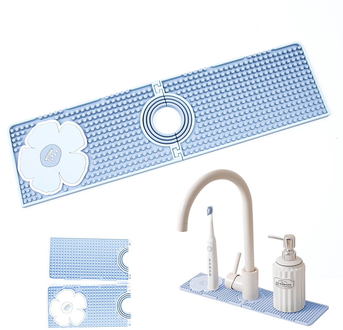 Dailygoods - Silicone Water Tap Mat - Splash Guard voor Keuken- en Badkamerkranen