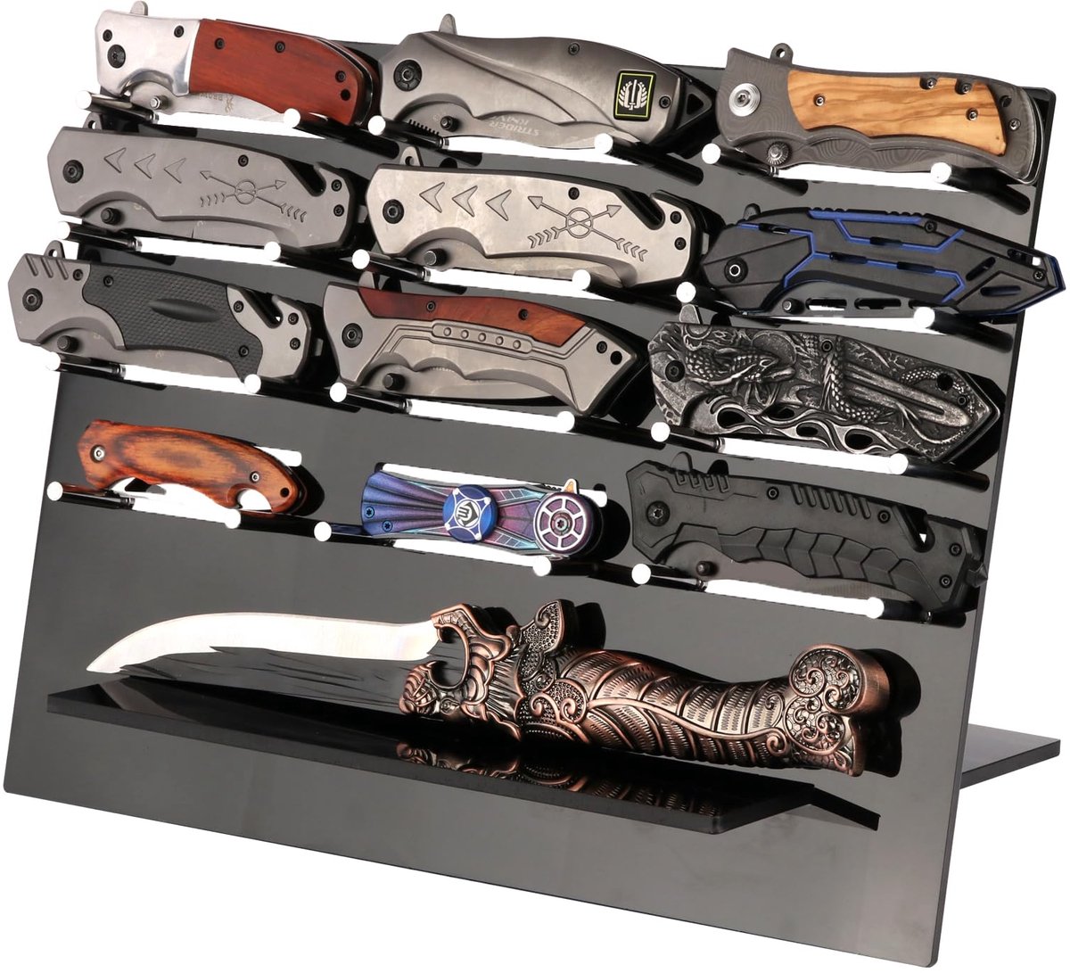 Dailygoods- Meshouder Multifunctioneel - Acryl Rack - Organizer - Tafelblad - Decoratie - Hoogwaardig materiaal - Messenstandaard