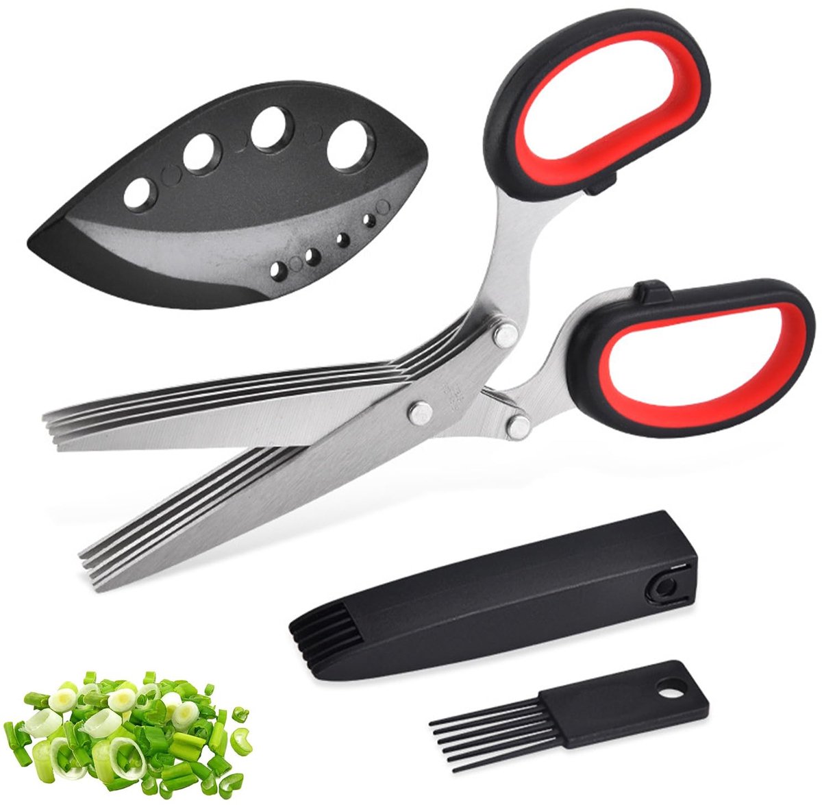 Dailygoods - Keukenschaar met 5 Bladen - Kruidenschaar voor Aromatische Kruiden