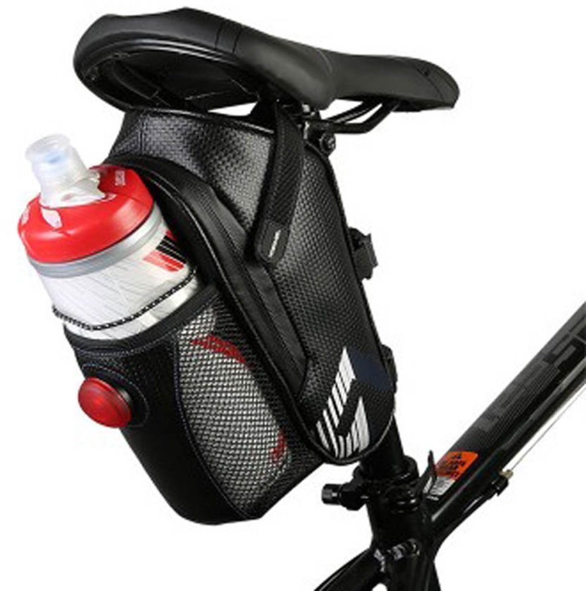Dailygoods - Zadeltas voor Fiets - Waterdichte Tas met Drinkfleshouder