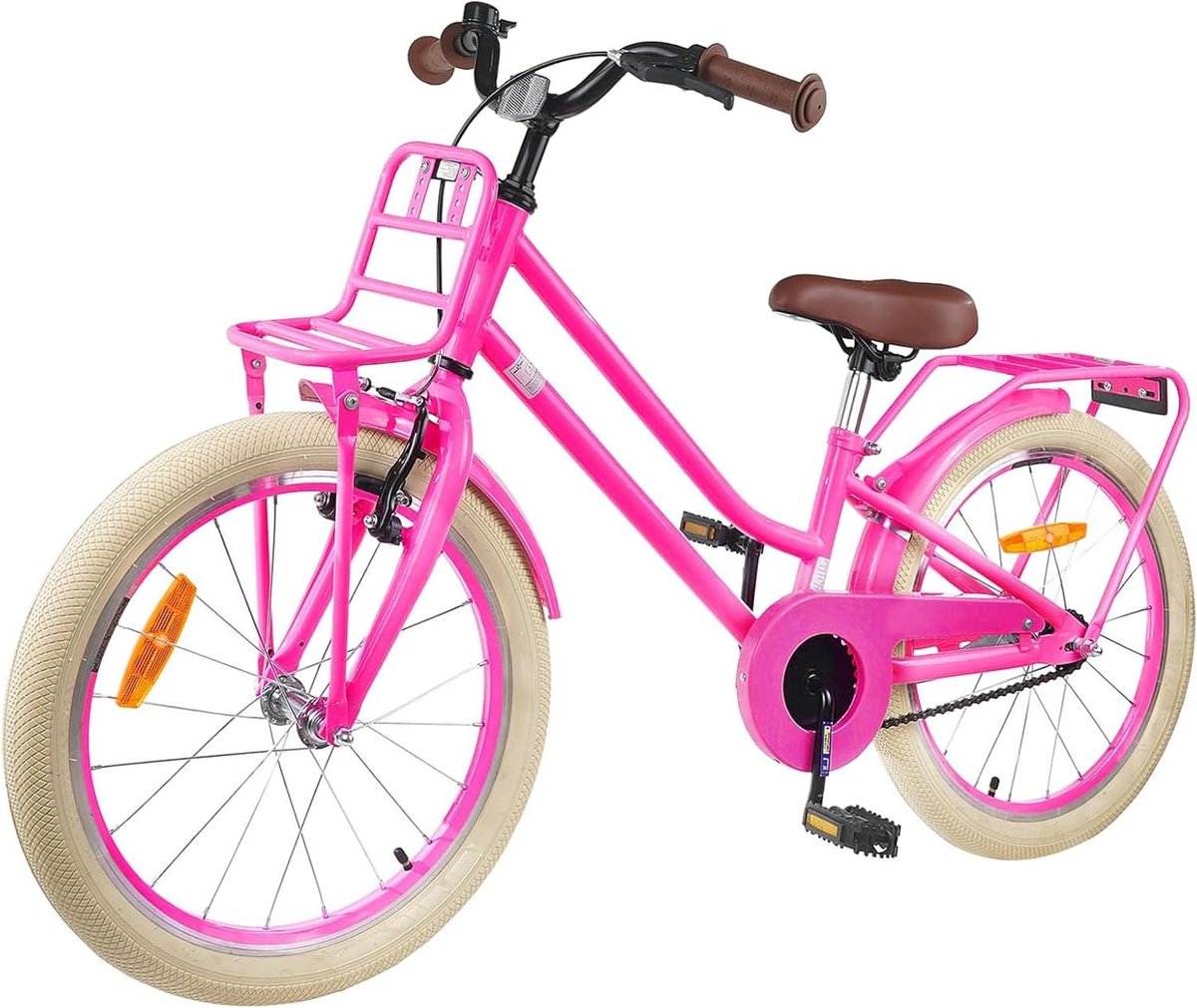 Kinderfiets 18 inch sfiets sfiets Vrije Tijd Fietsen Stevig Stalen Frame 18 inch Donkerroze