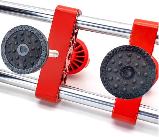 Naadloze Naadzetter - Zuignap Tool - Aanrechtblad Installeren - Met Manometer - 8 Inch - Rood — afbeelding 4