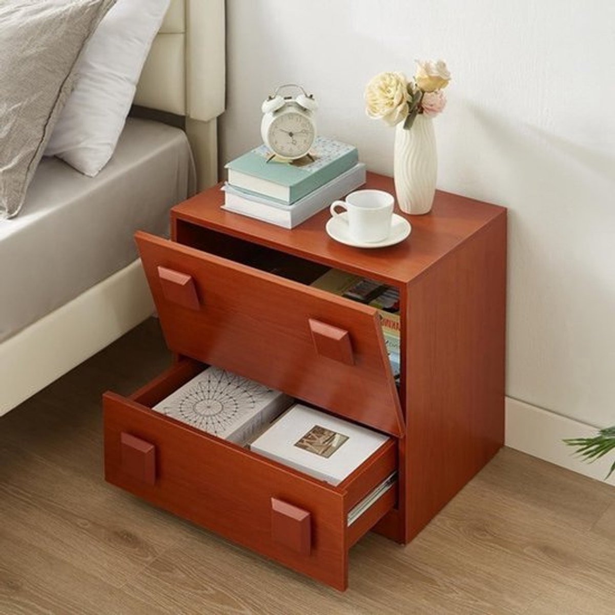 Nachtkastje – Bijzettafel – Ladekastje – Bedtafel – Opbergkast – Modern Minimalistisch – G