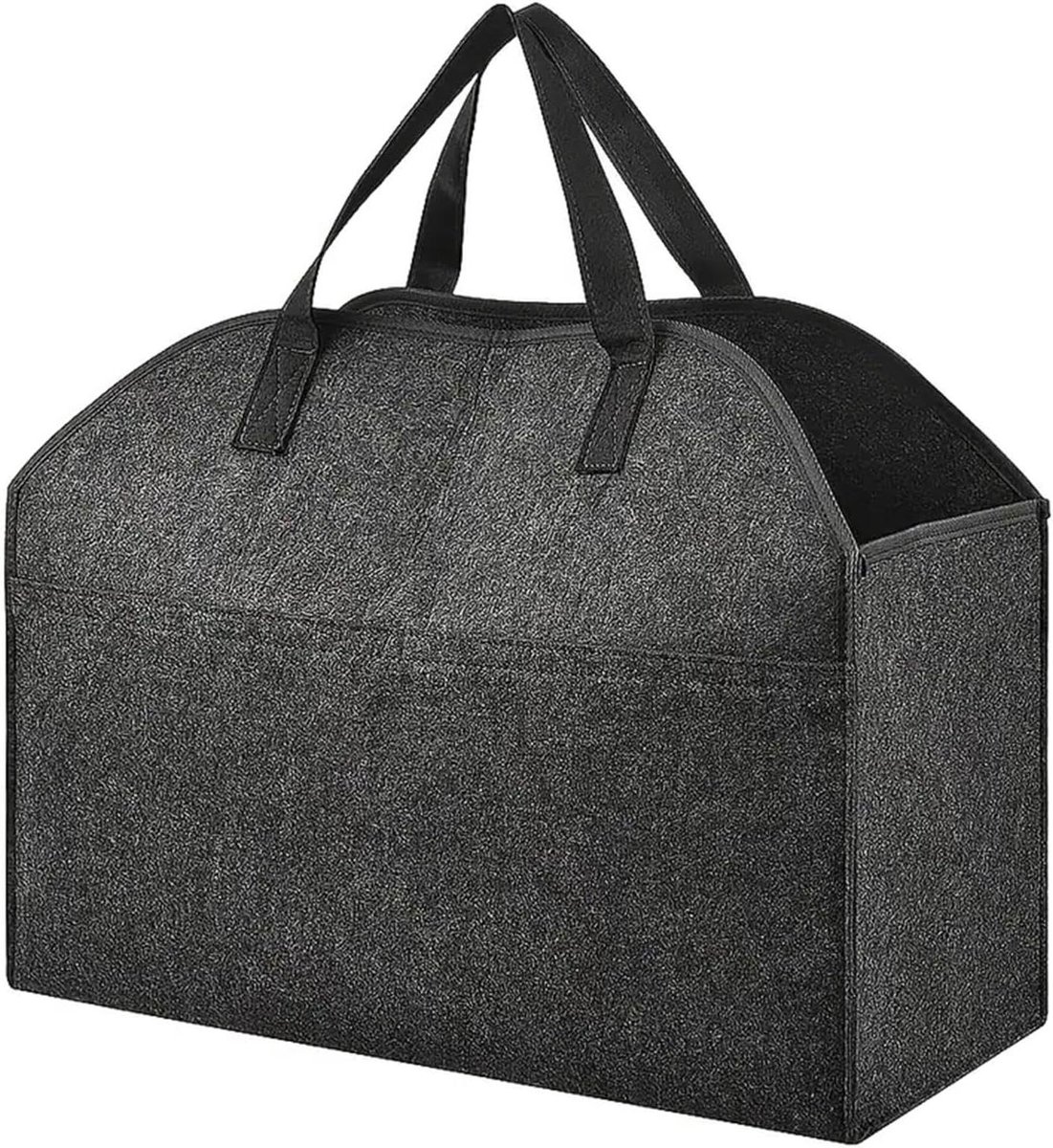 Boomstammand - Brandhoutdrager Opbergmand - Open Haard Gebruik - Grote Capaciteit - 558x254x431 cm - Grijs