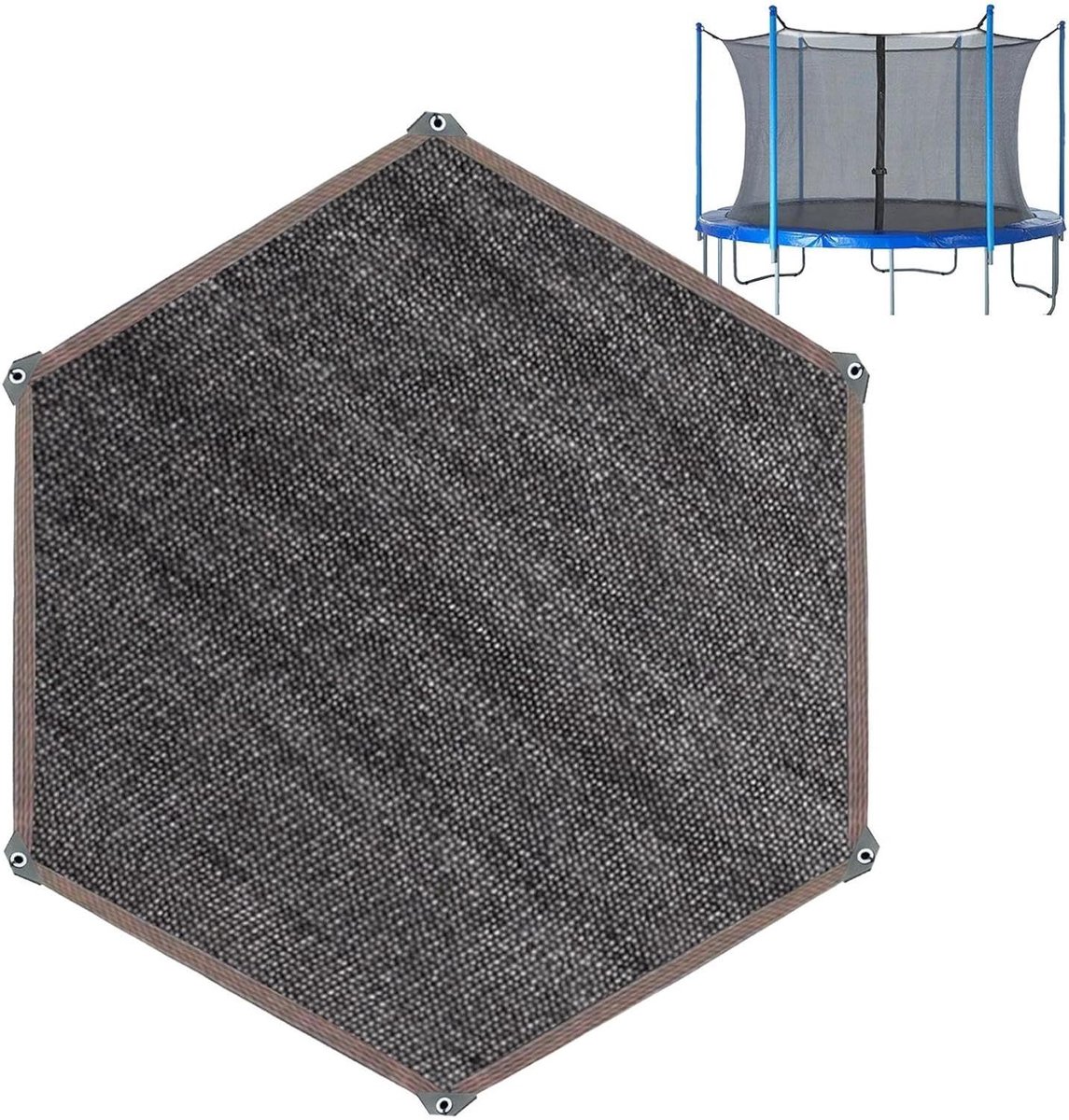 Trampoline zonnedak - Trampoline luifel hoes - Bescherming tegen zon - Waterdicht scheurbestendig - 8FT - Blauw
