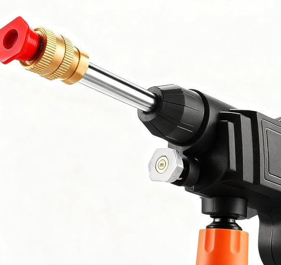 Draadloze Hogedrukreiniger - Draagbare Power Washer - Auto's en Tuinen Reinigen - Dubbele Waterpatronen - 16 kg - Zwart — afbeelding 5