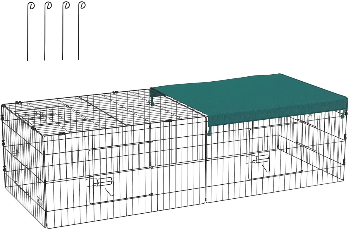 Kleine Dierenren – Speelren met 5 Deuren voor Konijnen & Huisdieren – Groen
