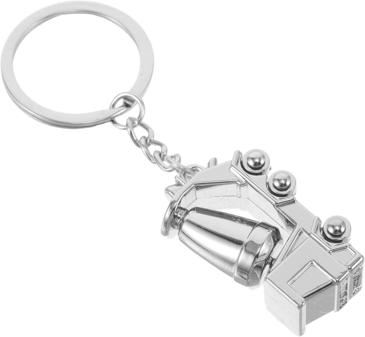Betonmixer Sleutelhanger - Bouwvoertuig Hanger - Sleutels Organiseren - Realistische Vorm - 9.7 cm - Metaal