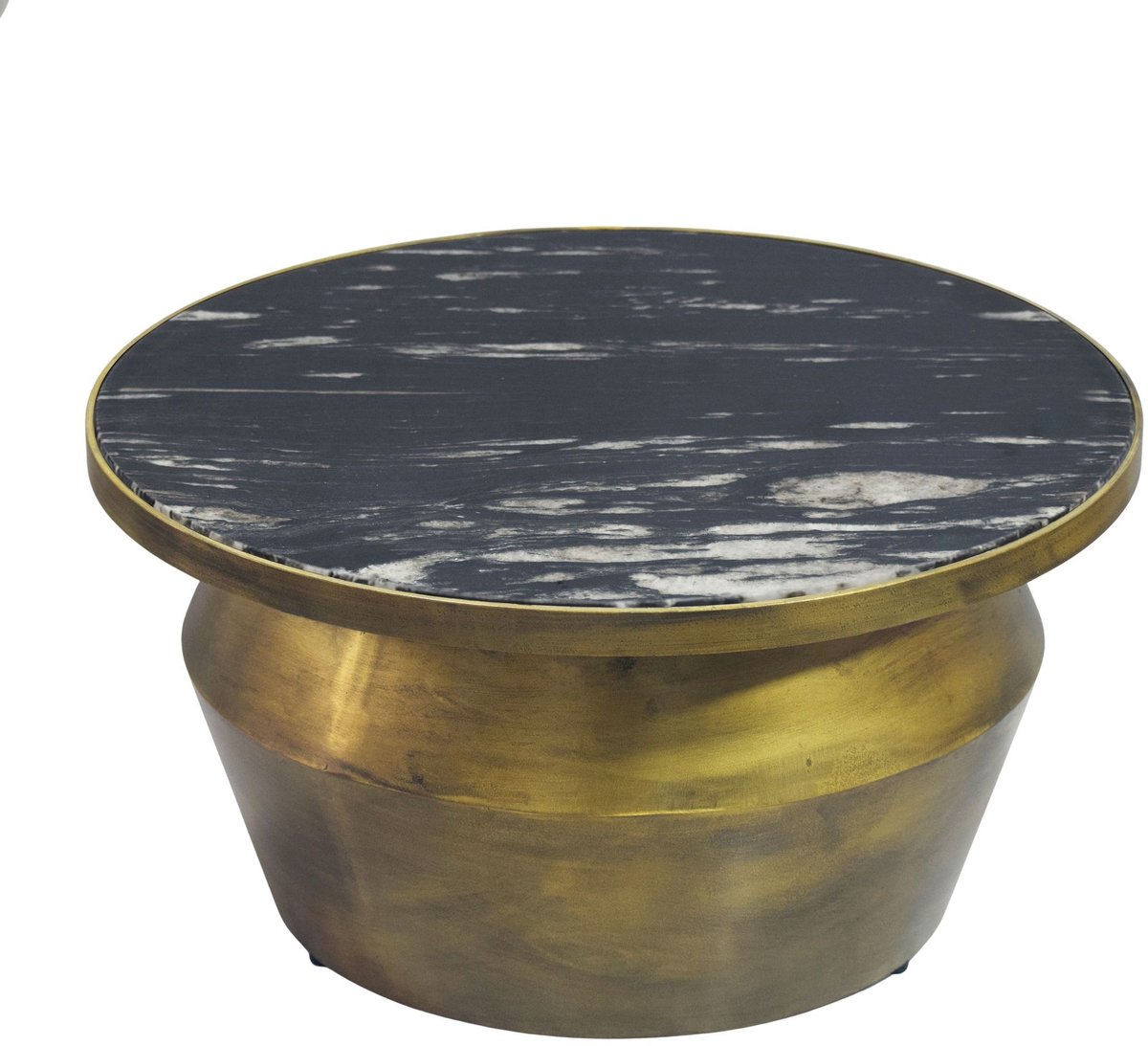 Salontafel zwart marmerlook 60 cm - WL7.549