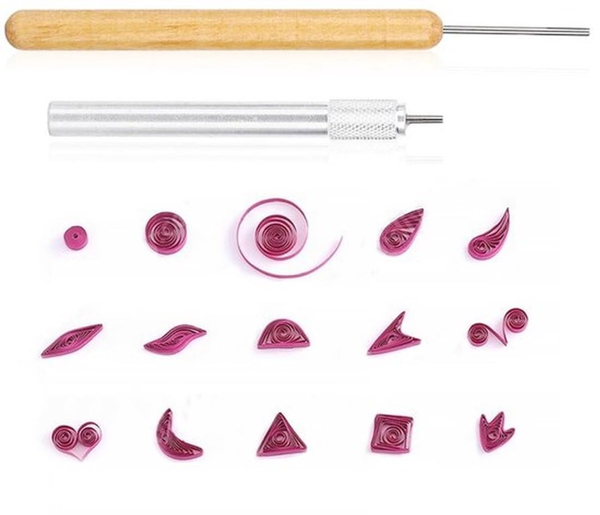 Quilling Gereedschappen - Papierrollen-Gereedschap - Ergonomisch en Duurzaam - Compact Formaat - Handgemaakt - Multifunctioneel Creatief Gereedschap - Geschikt voor ..