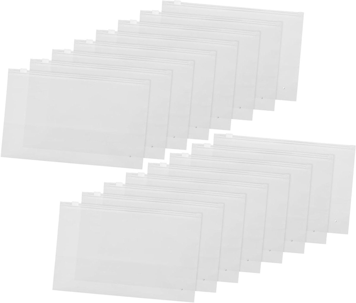 Plastic Verpakking Zakken - Kleding Zakken Ziplock - Artikelen Opbergen - Stevig Plastic Materiaal - 25 x 15 cm - Transparant