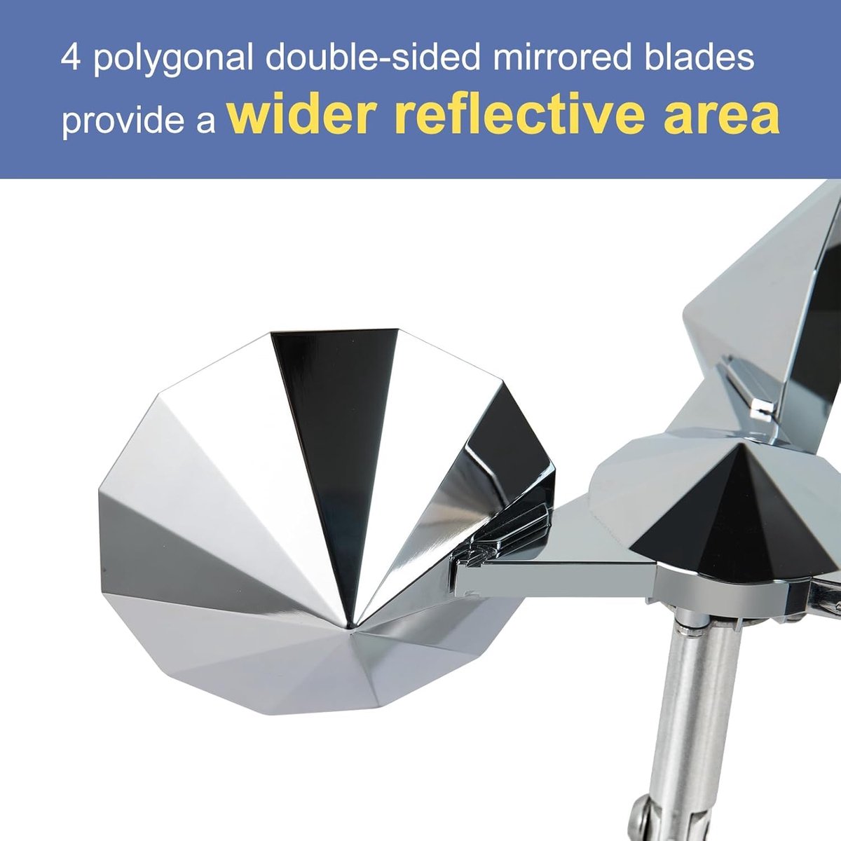 SnelShoppen - OFFO Duivenafschrikking, Duivenafweer Balkon, 360° Reflectie, Aluminium Basis, Vogelverschrikker voor Tuin, Dak, Balkon, Gevel