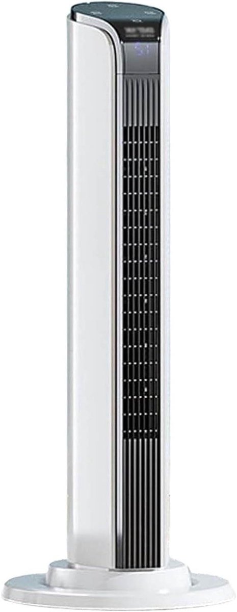 Torenventilator zonder vleugels - Stille luchtreiniger - Luchtcirculatie bevorderen - Intelligente touch-bediening - 110 x 30 cm - Wit
