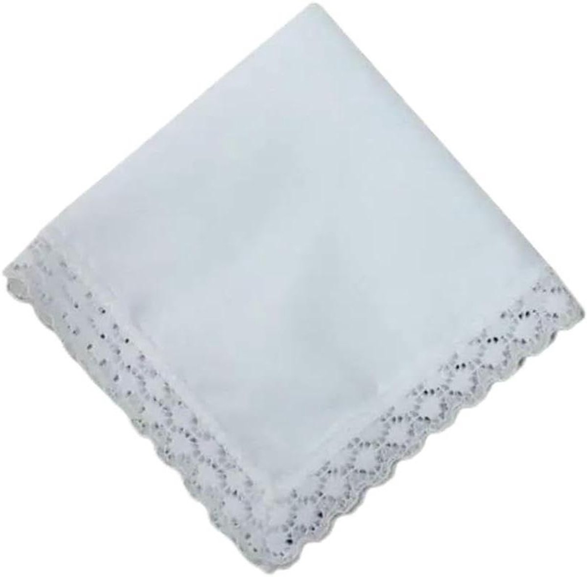 Katoenen Zakdoek - Zakdoekjes Heren - Dagelijks Gebruik - Super Zacht - 23x25cm - Wit
