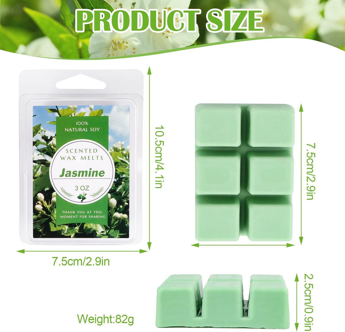 Dailygoods - Geurwax Melts van 100% Sojawas - 8 Aromatische Geuren