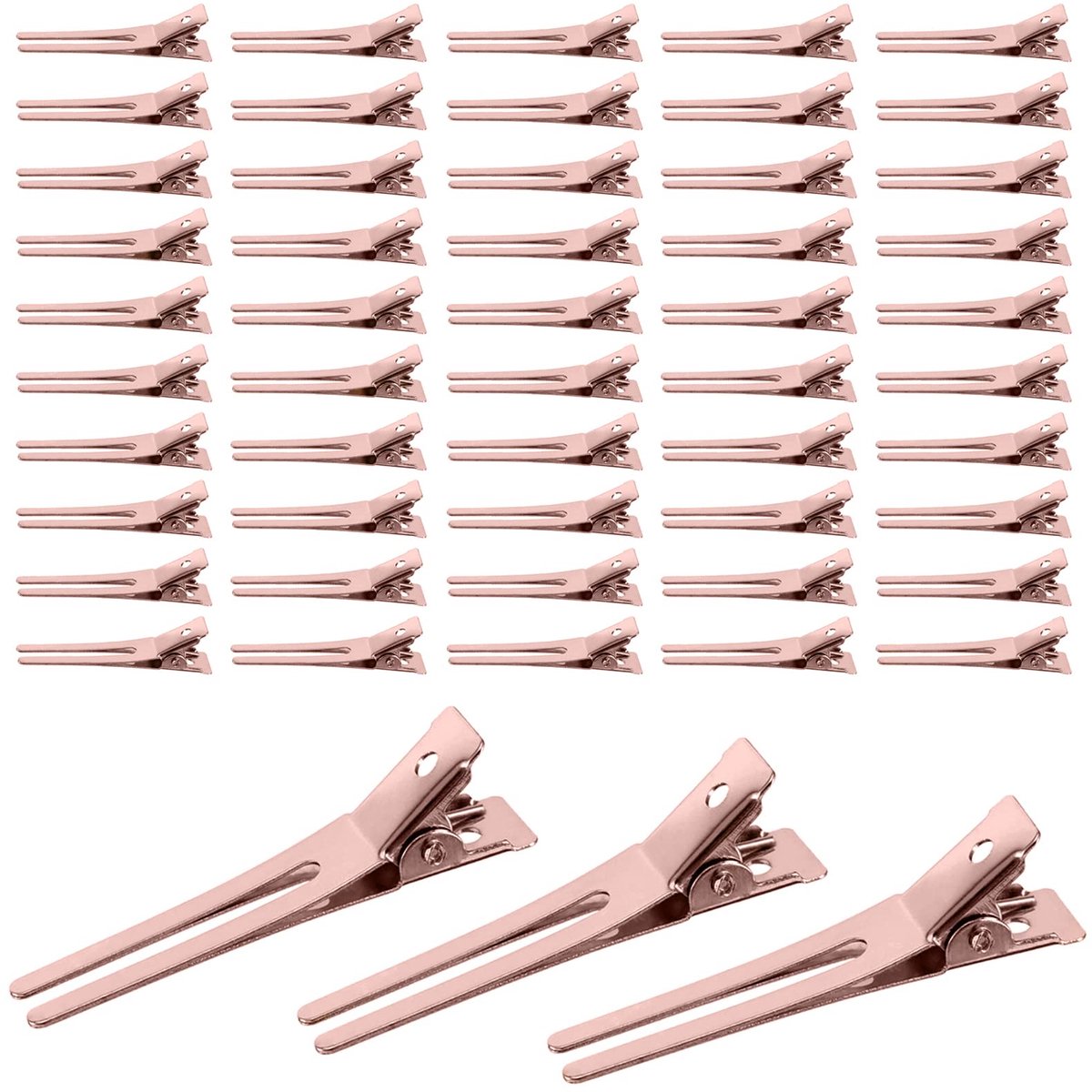 Dailygoods - 50 Stuks Metalen Alligator Haarspeld Clips - Geschikt voor DIY Haaraccessoires