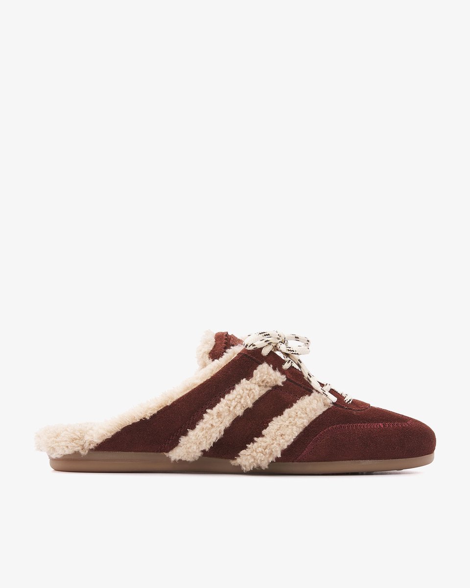 VIA VAI June Ashton Muiltjes Dames - Faux fur,Suède - Bruin - Maat 39