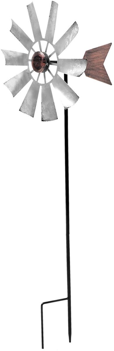 Dailygoods - Grote Draaibare Windmolen - Robuuste Tuindecoratie van Metaal