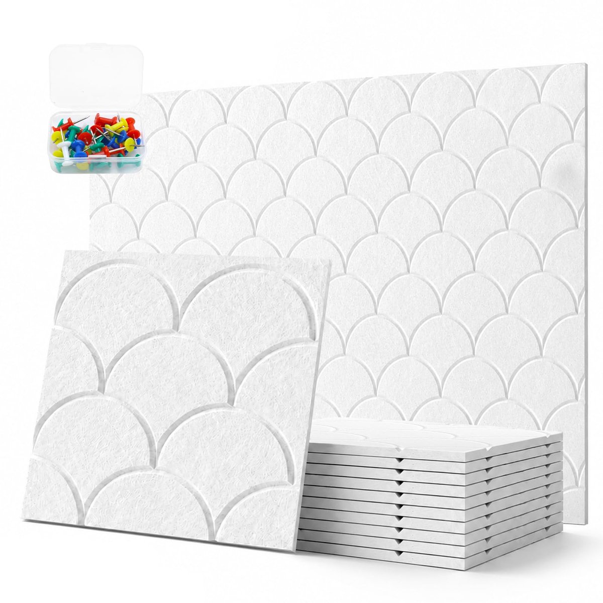 Dailygoods - Akoestische Panelen voor Geluidsisolatie - 12 Stuks 30 x 30 cm
