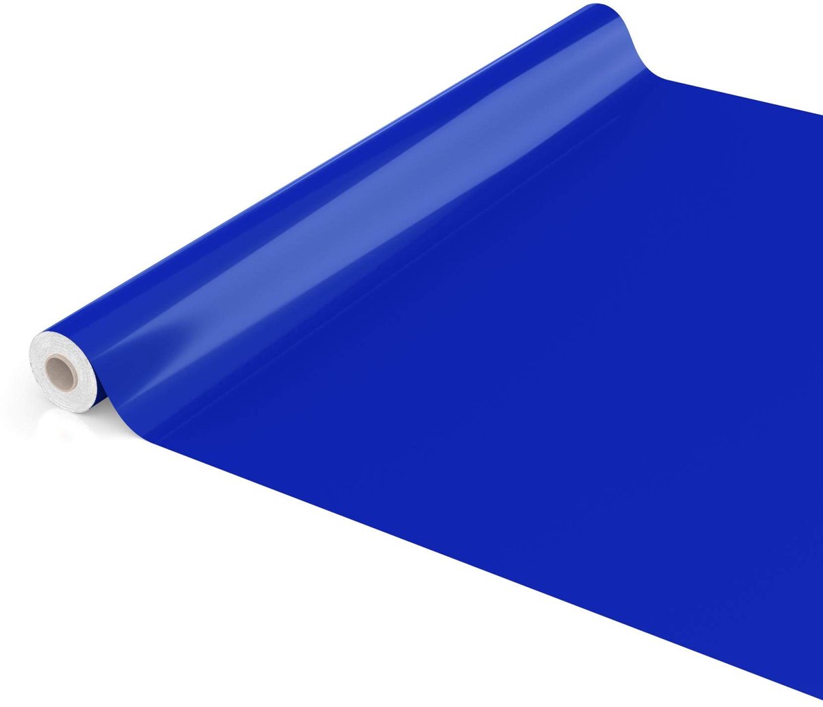 SnelShoppen - Anro Afwasbaar Tafelzeil Donkerblauw Rond 120 cm - Effen Glanzend Tafelkleed voor Tuin, Keuken, Feest en Camping