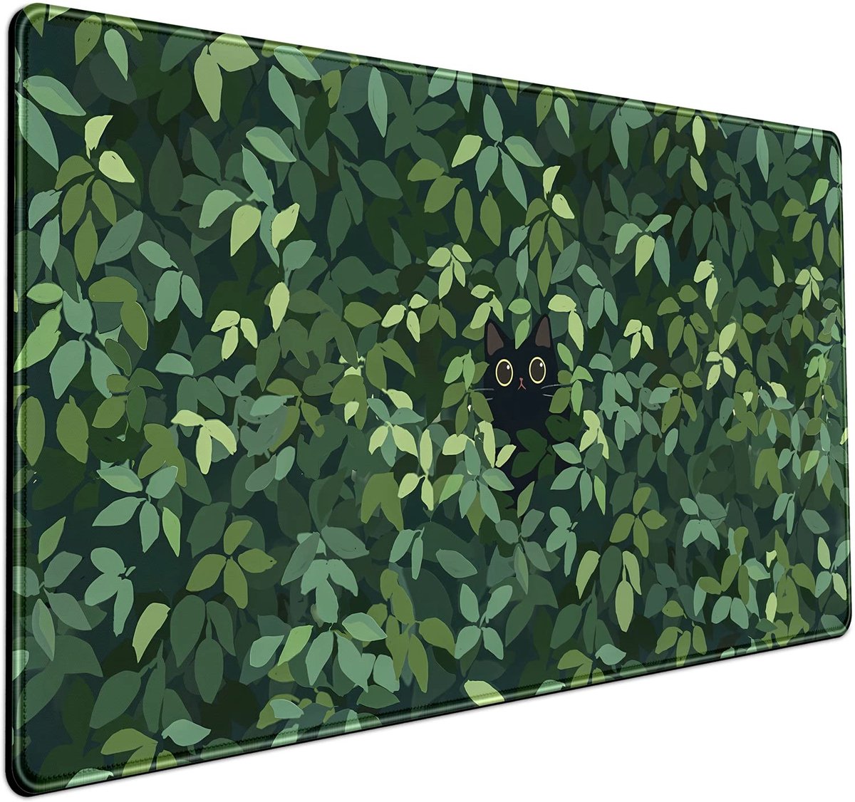 Dailygoods - Kawaii Kat Muismat - XL Gaming Bureau Pad (80 x 40 cm, Groen)