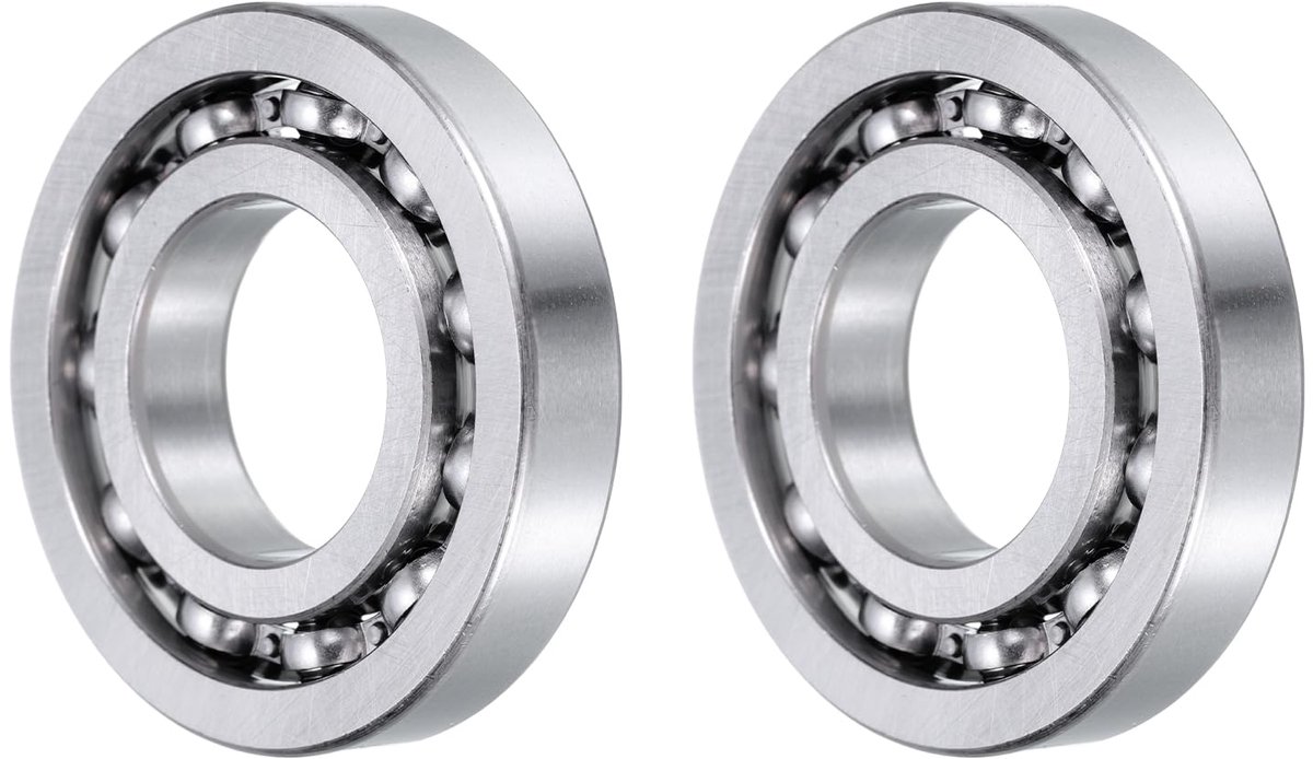 Dailygoods - 2 Stuks Groefkogellagers - ID 20mm x OD 42mm x Breedte 8mm
