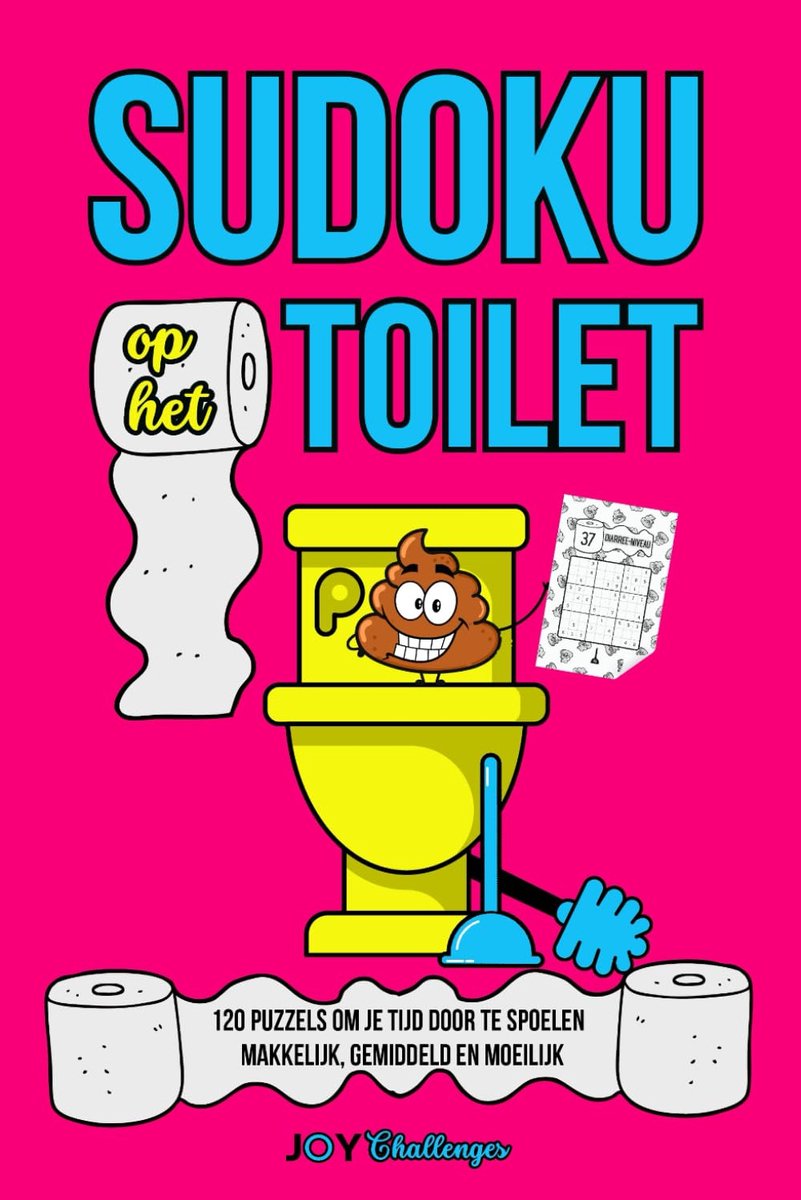 SnelShoppen - Sudoku op het Toilet: 120 Puzzels voor Volwassenen - Makkelijk, Gemiddeld & Moeilijk - Perfect voor Ontspanning en Logica Training