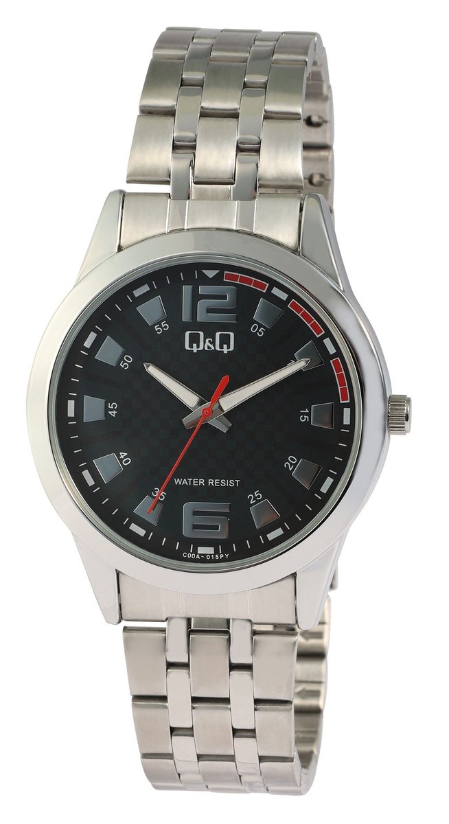 Q&Q herenhorloge roestvrij staal goudkleurig, 3 ATM