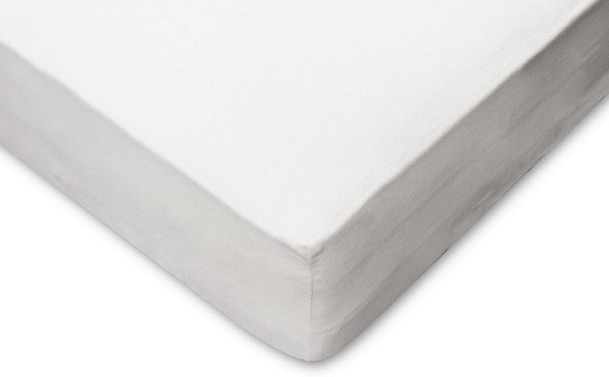 SnelShoppen - Molton Stretch Hoeslaken 80/90x190/200cm - Dikke Bescherming voor Matras en Topper - Katoen en Polyester - Absorberend en Ventilerend -