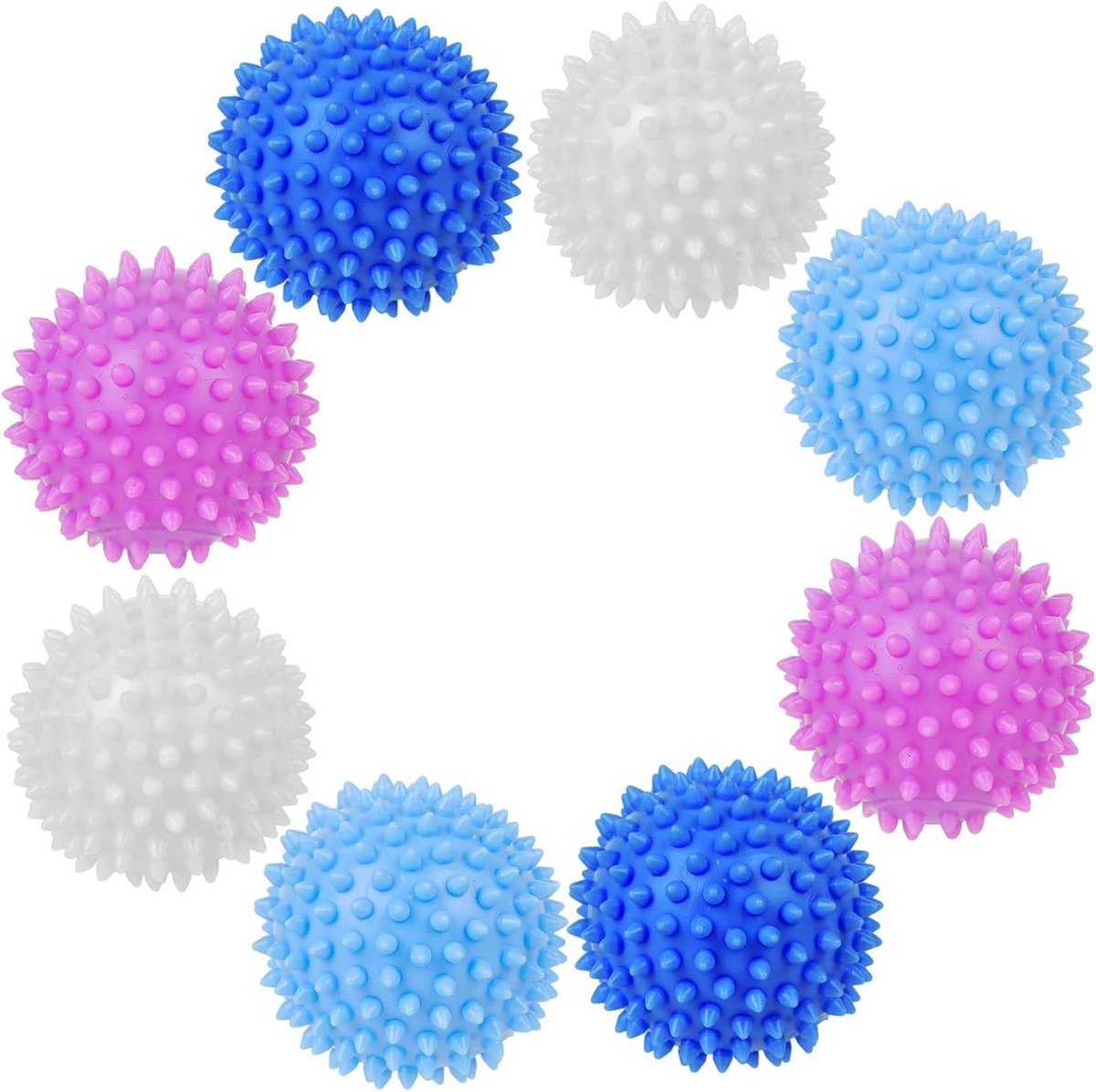 Droogballen Wasballen Kleding Drogen Herbruikbaar 8 stuks Wit