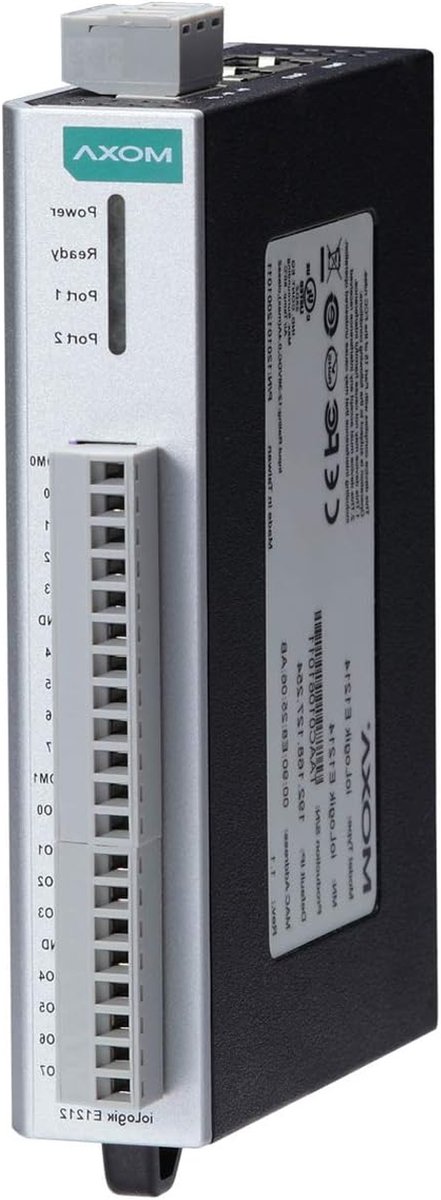 Ethernet I/O Module - Externe I/O - Industriële Automatisering - 2-Poorts Switch - 8 AIs - Grijs