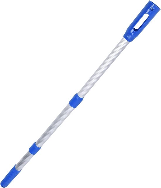 Telescopische Zwembadpaal - Verstelbare Stok - Zwembad Onderhoud - Aluminium Legering - 445-88 cm - Zilver — afbeelding 3