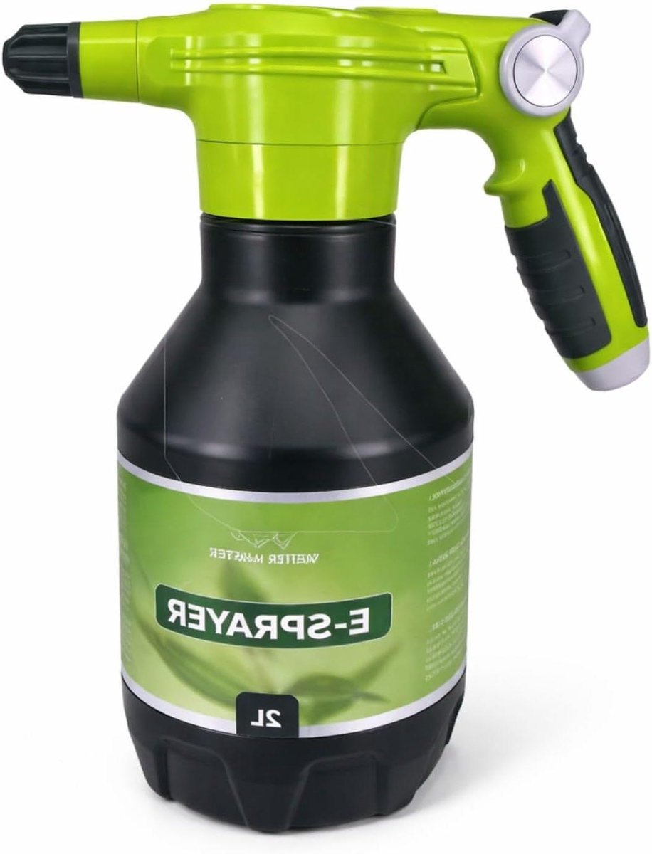 Elektrische Drukspuit - Sproeifles - Plantenverzorging - Ergonomisch Ontwerp - 2 Liter - Multicolour