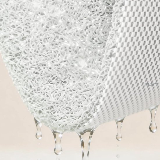 Douchemat Antislip - Badmat Comfortabel - Veilig Douchen - Zonder Zuignappen - 50 x 100 cm - Grijs — afbeelding 3