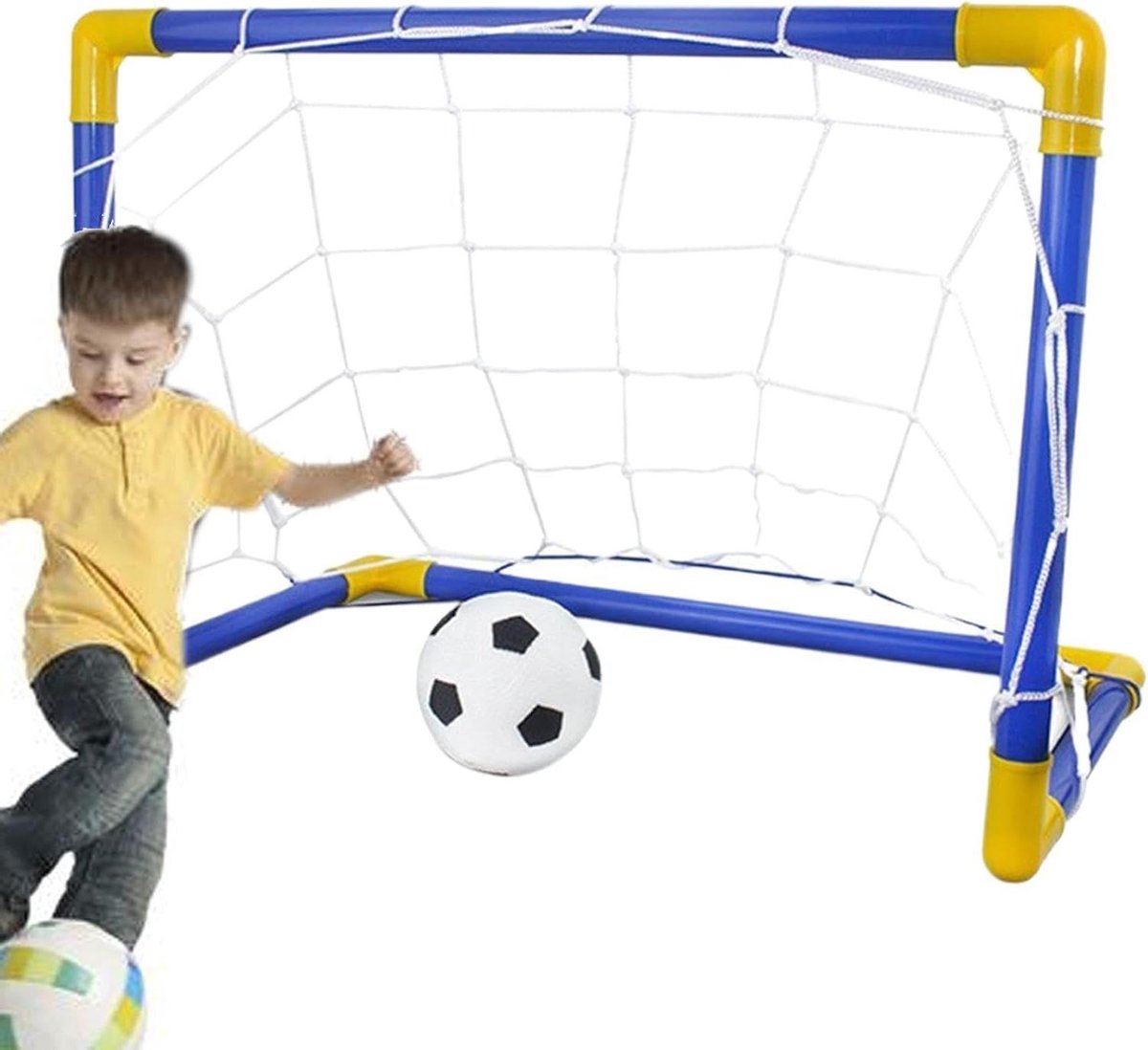 Voetbaldoel voor kinderen - Buitenspeelgoed voetbal - Buiten sporten - Weerbestendige constructie - 44x25x31.8 cm - Meerdere kleuren