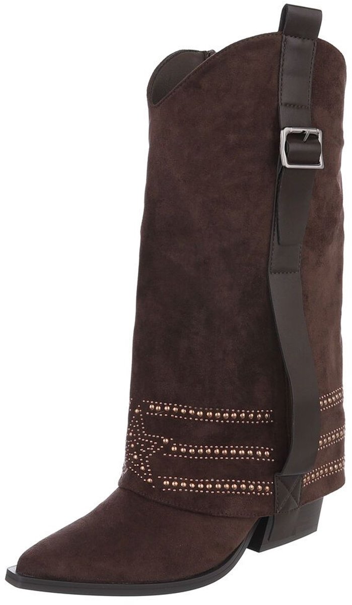 Hoge laars - gespdetail - dames Mt:36