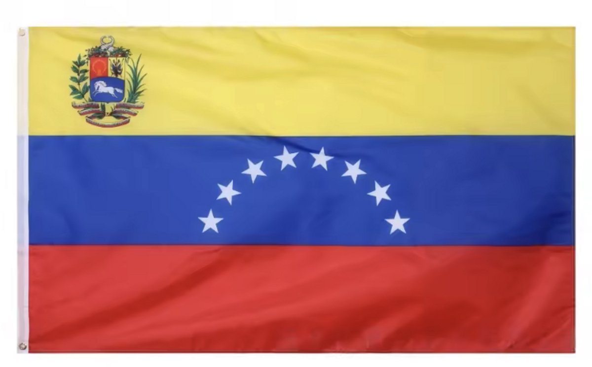 *** Venezolaanse vlag - Vlag van Venezuela - La Bandera Madre - 150/90CM - Polyester - WK - Flag - van Heble® ***