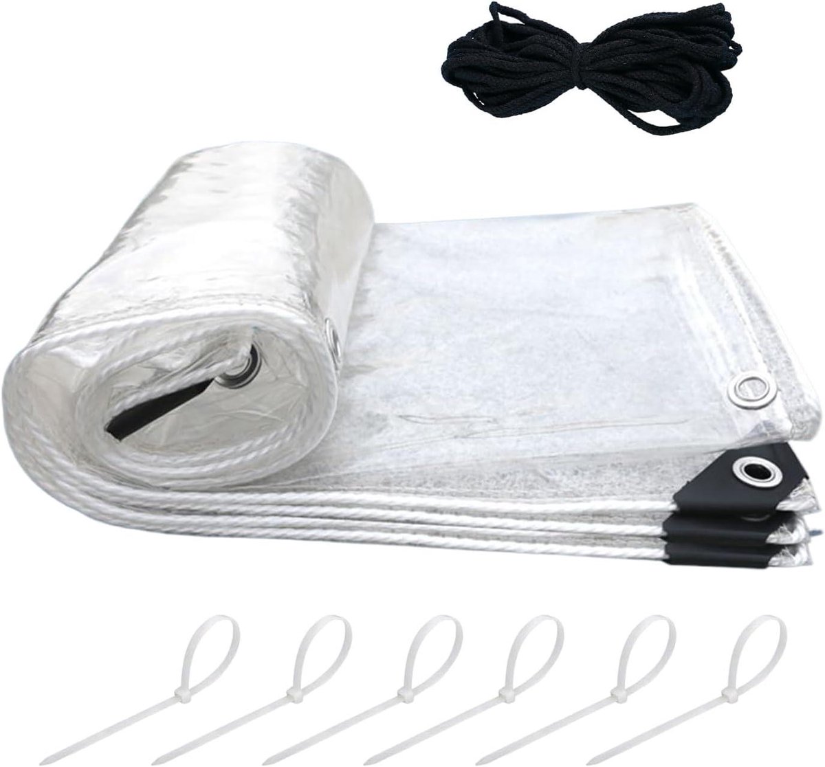 Kippenhokhoes Transparant - Ren Afdekking - Bescherming Gevogelte - Warmte Isolatie - 1.2 x 2 m - Transparant