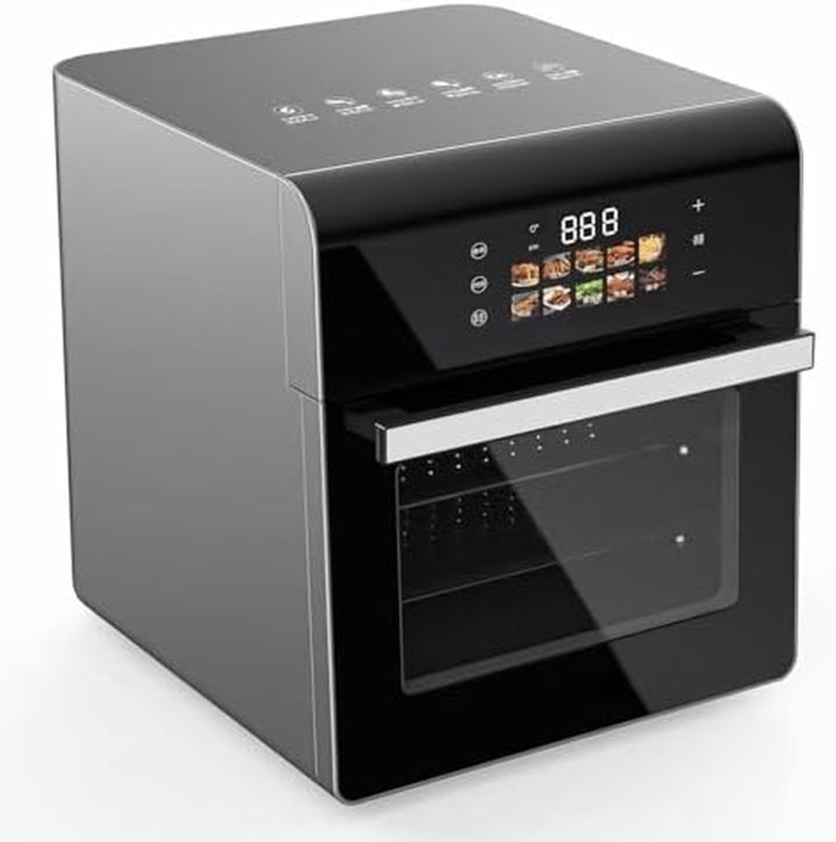 Heteluchtfriteuse Oven - Airfryer Keukenapparaat - Vetarm Koken - 360 Graden Circulatie - 15 Liter - Zwart